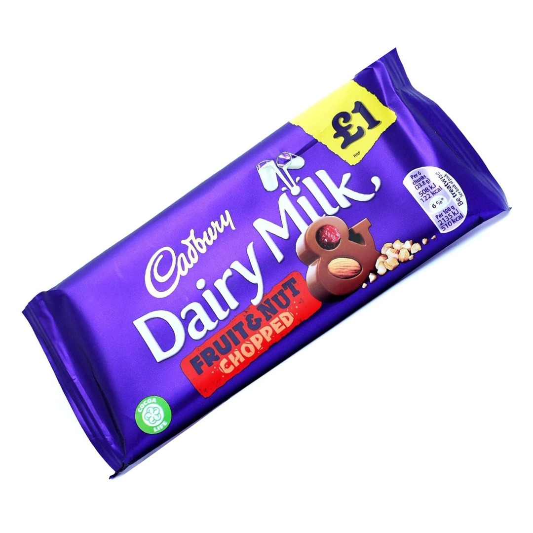 Cadbury Dairy Milk Fruit & Nuts Chopped 95g