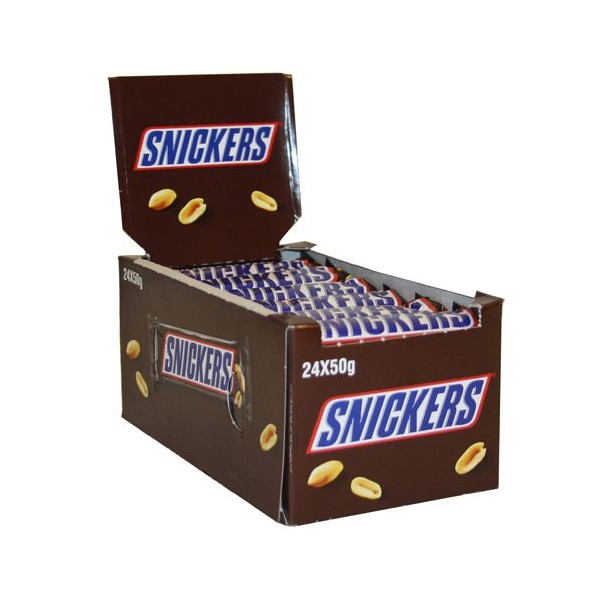 Snickers 50g 24pcs Box 1.2kg - Chocolate.lk